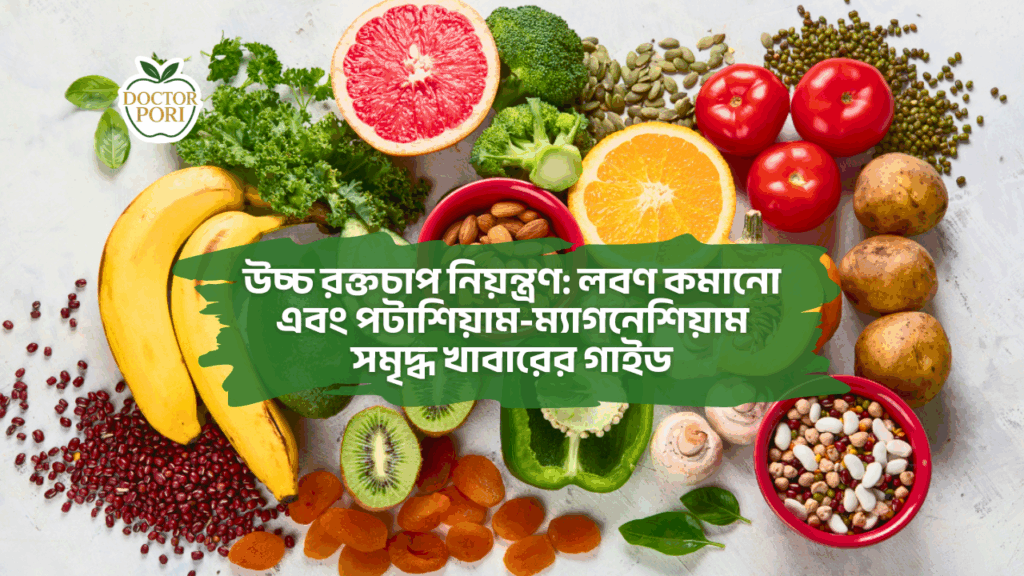 উচ্চ রক্তচাপ নিয়ন্ত্রণ লবণ কমানো এবং পটাশিয়াম ম্যাগনেশিয়াম সমৃদ্ধ খাবারের গাইড