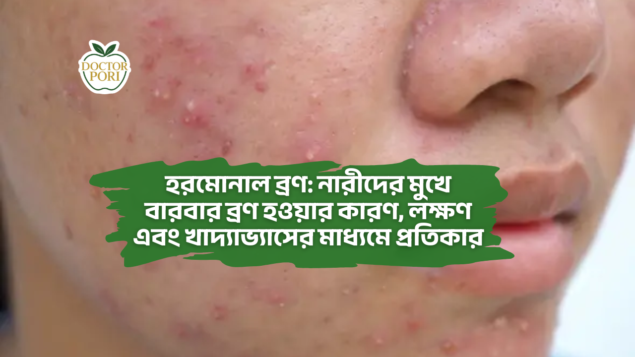 হরমোনাল ব্রণ নারীদের মুখে বারবার ব্রণ হওয়ার কারণ লক্ষণ এবং খাদ্যাভ্যাসের মাধ্যমে প্রতিকার